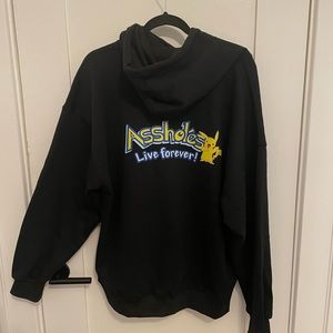 Assholes Live Forever Pikachu Hoody NWOT